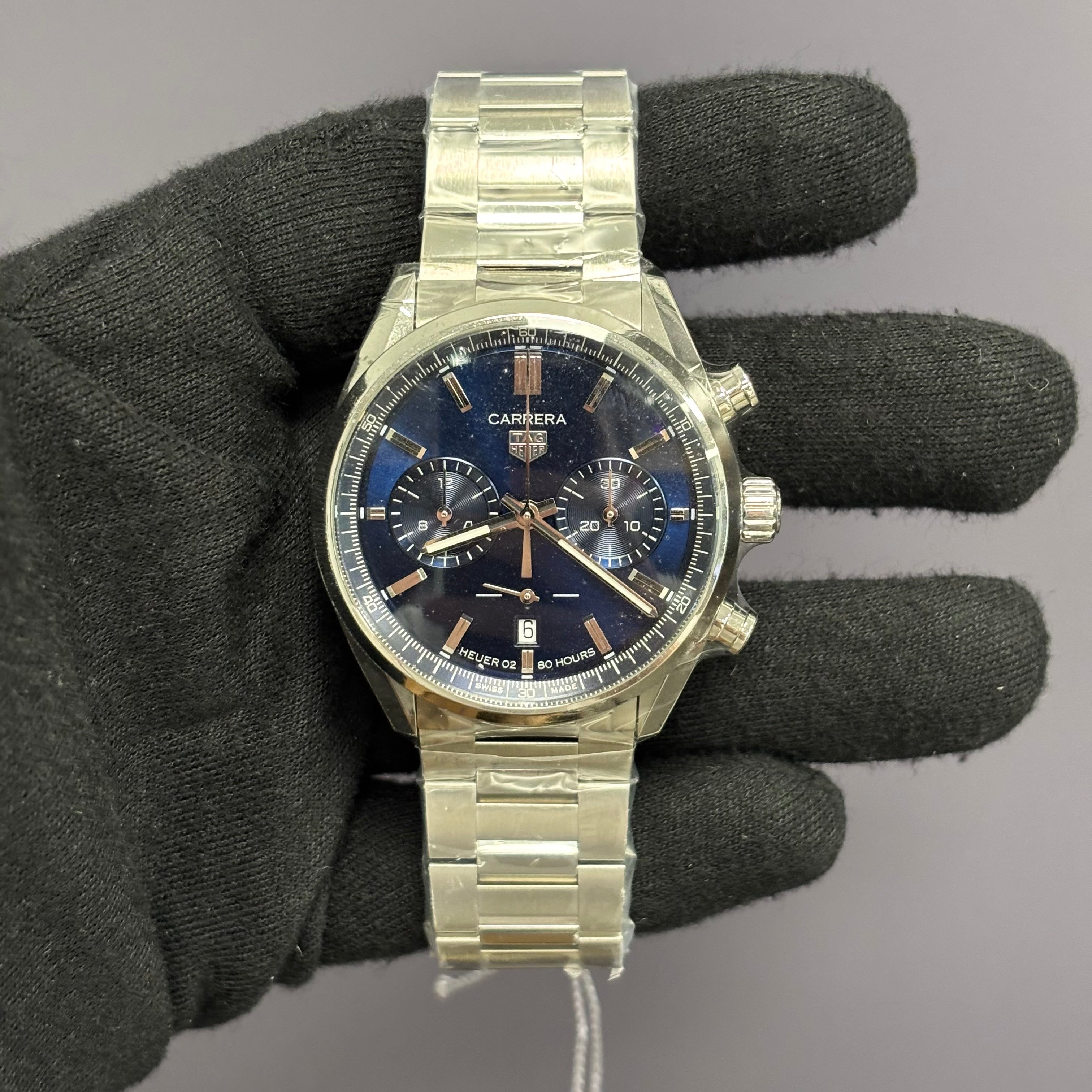 Tag Heuer Carrera 42mm Blue Dial Watch Ref# CBN2011 - Happy Jewelers Fine Jewelry Lifetime Warranty