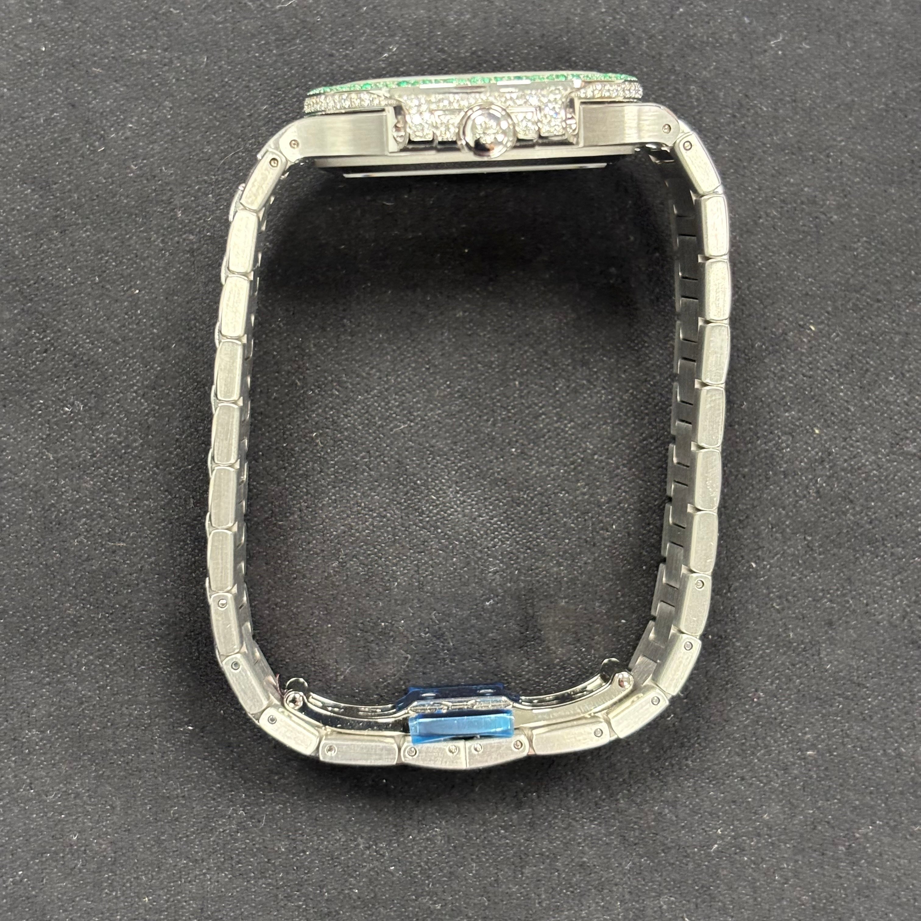 Patek Philippe Nautilus 35mm Pave Dial Watch Ref# 7118/1453G - Happy Jewelers Fine Jewelry Lifetime Warranty