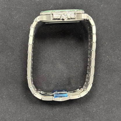 Patek Philippe Nautilus 35mm Pave Dial Watch Ref# 7118/1453G - Happy Jewelers Fine Jewelry Lifetime Warranty