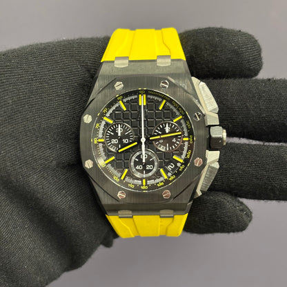 Audemars Piguet Royal Oak 43mm Black Dial Watch Ref# 26420CE.OO.A005VE.98 - Happy Jewelers Fine Jewelry Lifetime Warranty