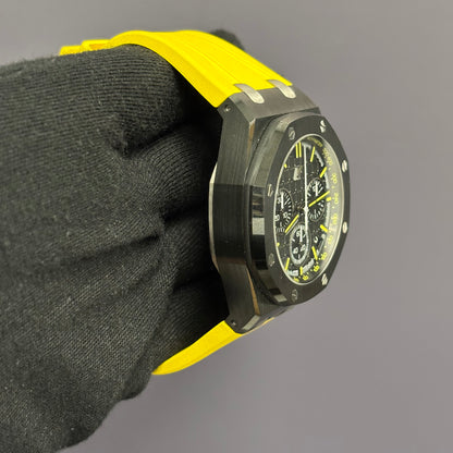 Audemars Piguet Royal Oak 43mm Black Dial Watch Ref# 26420CE.OO.A005VE.98 - Happy Jewelers Fine Jewelry Lifetime Warranty