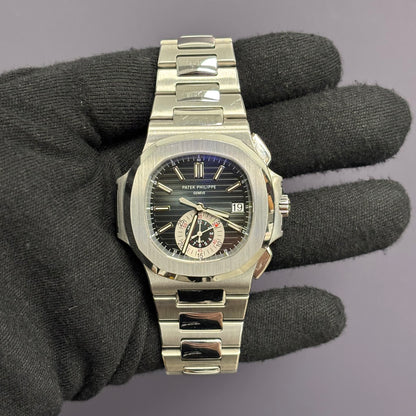 Patek Philippe Nautilus 40.5mm Blue Dial Watch Ref# 59801A-001 - Happy Jewelers Fine Jewelry Lifetime Warranty