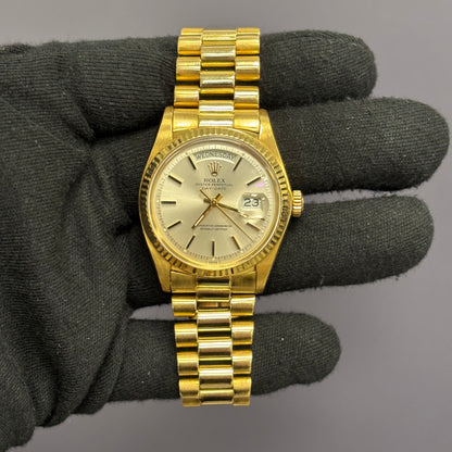 Rolex Day-Date 36mm Silver Dial Watch Ref# 1803 - Happy Jewelers Fine Jewelry Lifetime Warranty