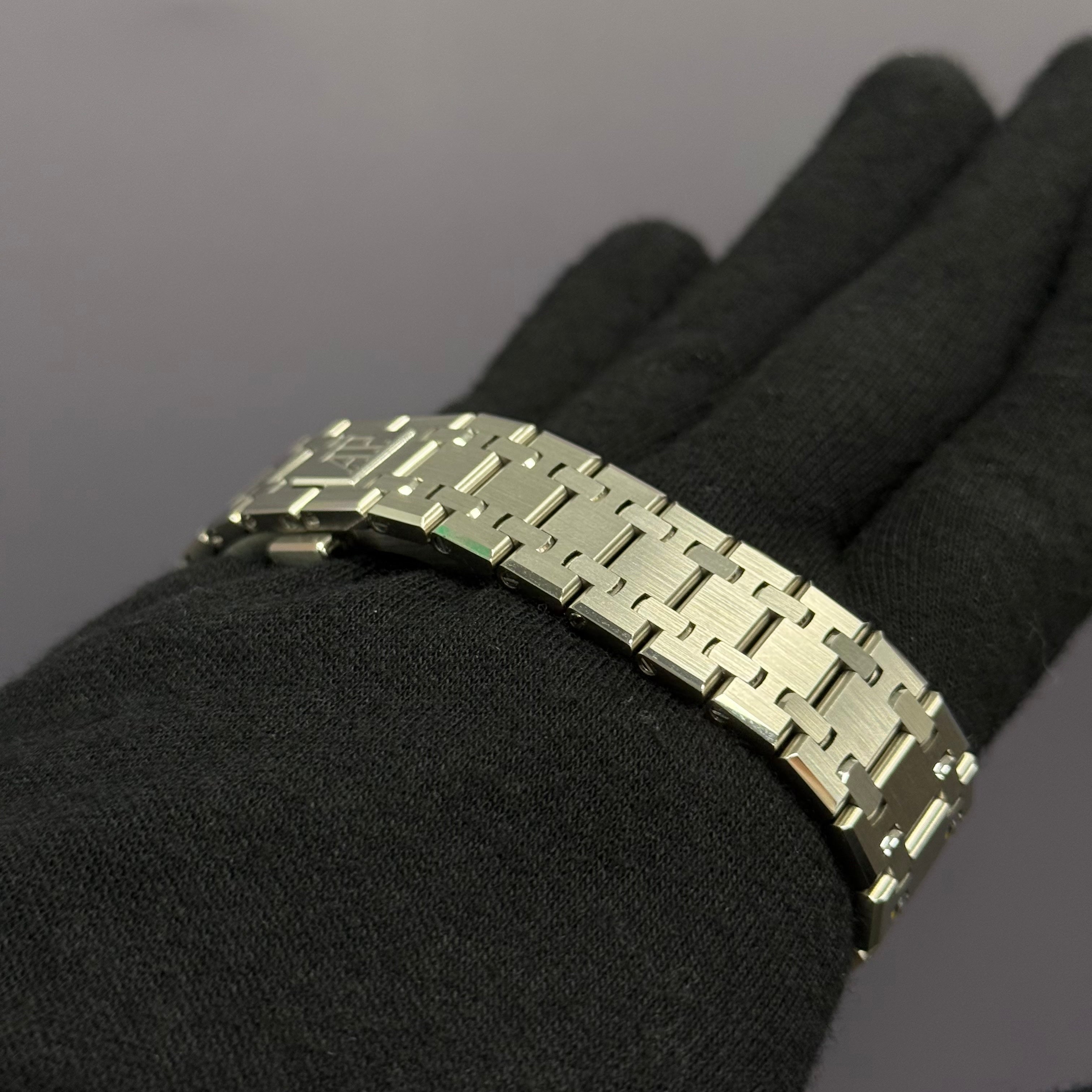 Audemars Piguet Royal Oak 37mm Blue Dial Watch Ref# 15550ST.OO.1356ST.06 - Happy Jewelers Fine Jewelry Lifetime Warranty