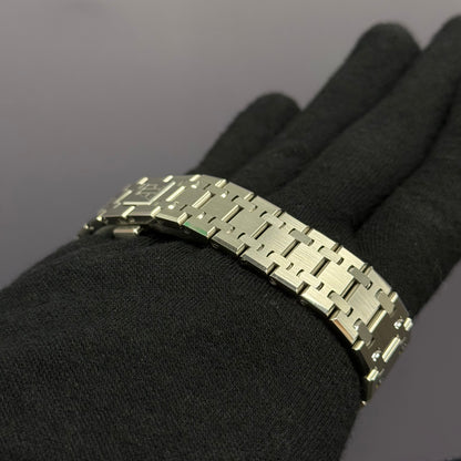 Audemars Piguet Royal Oak 37mm Blue Dial Watch Ref# 15550ST.OO.1356ST.06 - Happy Jewelers Fine Jewelry Lifetime Warranty