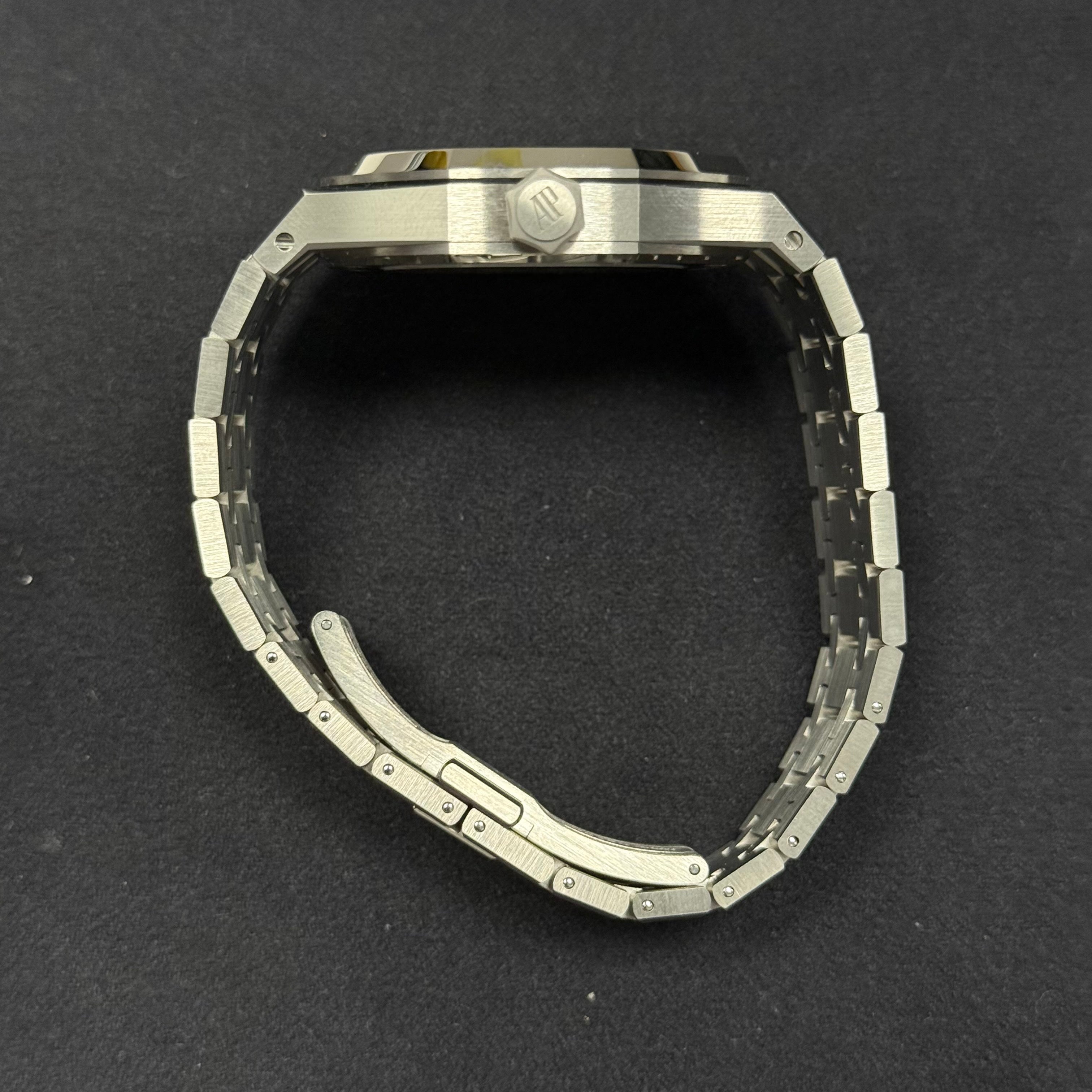 Audemars Piguet Royal Oak 37mm Blue Dial Watch Ref# 15550ST.OO.1356ST.06 - Happy Jewelers Fine Jewelry Lifetime Warranty