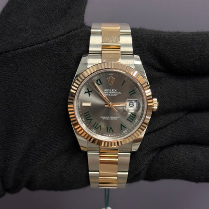 Rolex Datejust 41mm Wimbledon Dial Watch Ref# 126331 - Happy Jewelers Fine Jewelry Lifetime Warranty