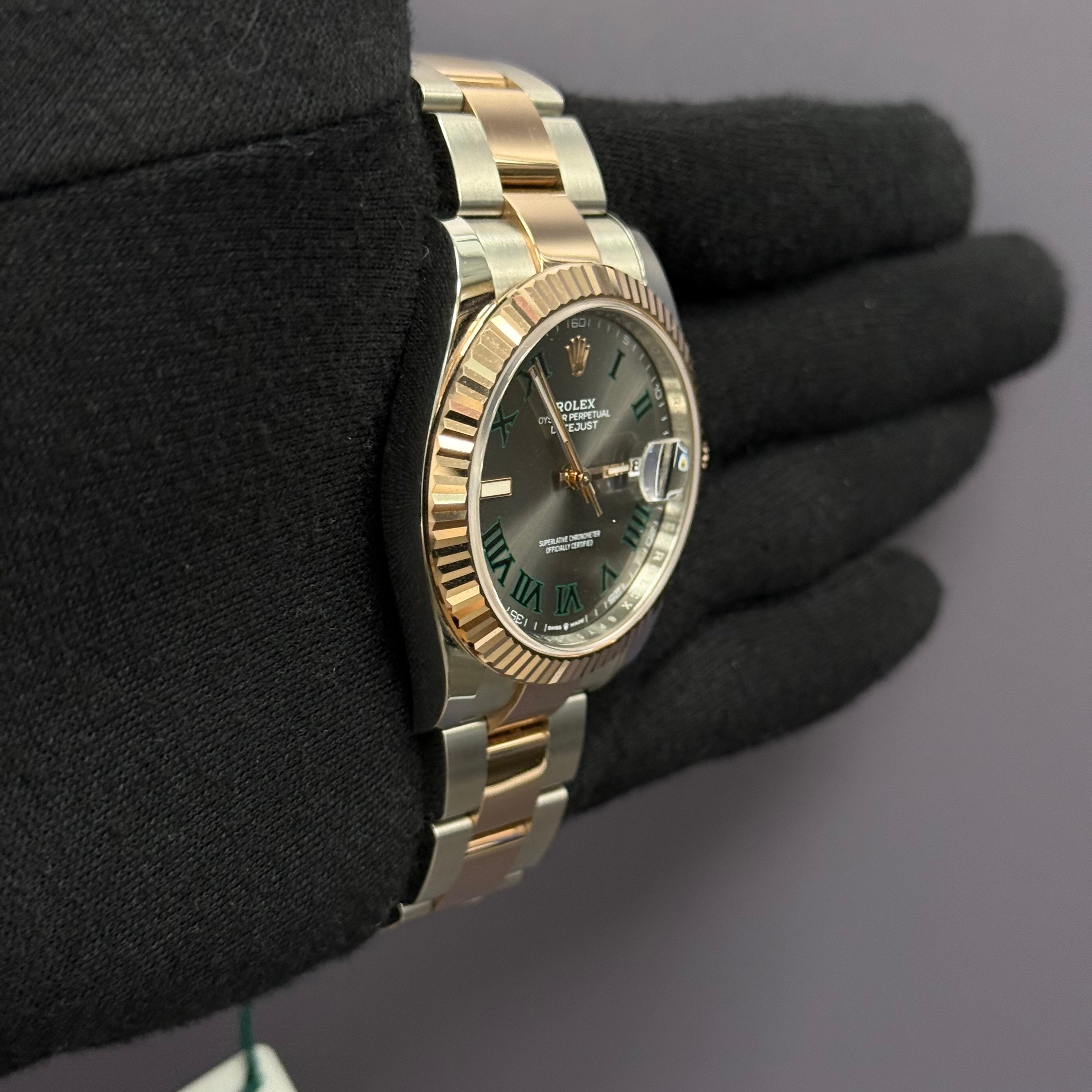 Rolex Datejust 41mm Wimbledon Dial Watch Ref# 126331 - Happy Jewelers Fine Jewelry Lifetime Warranty