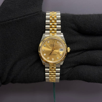 Rolex Datejust 31mm Champagne Dial Watch Ref# 278273 - Happy Jewelers Fine Jewelry Lifetime Warranty