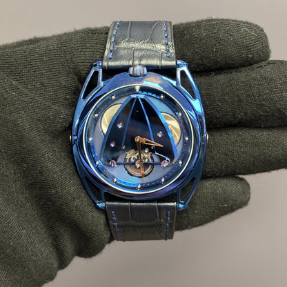 De Bethune DB28 43mm Blue Dial Watch Ref# DB22TS1 - Happy Jewelers Fine Jewelry Lifetime Warranty