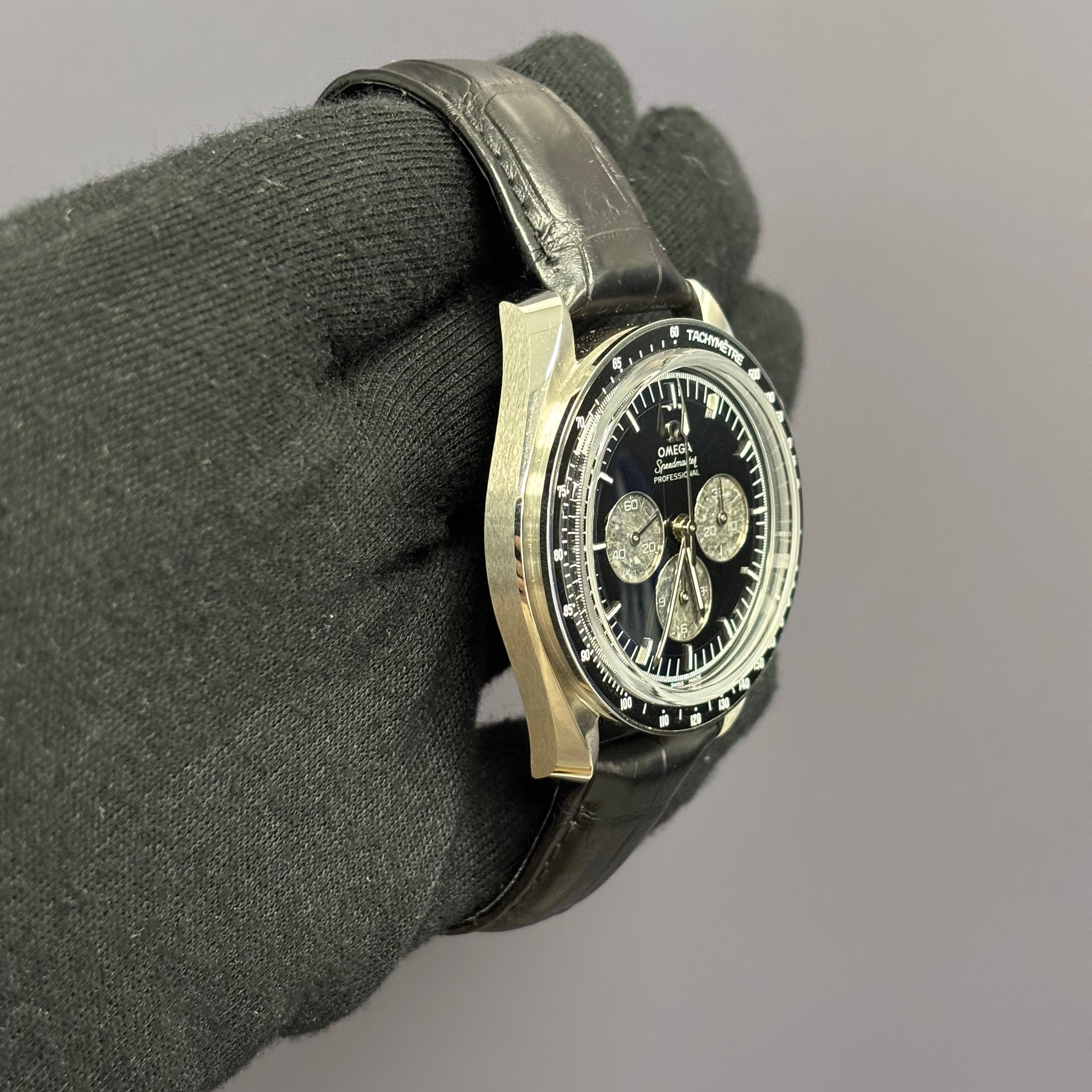 Omega Speedmaster 42mm Black/Meteorite Dial Watch Ref# 311.93.42.30.99.001 - Happy Jewelers Fine Jewelry Lifetime Warranty