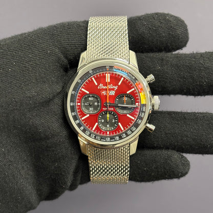 Breitling Top Time 41mm Red Dial Watch Ref# AB01761A1K1A1 - Happy Jewelers Fine Jewelry Lifetime Warranty