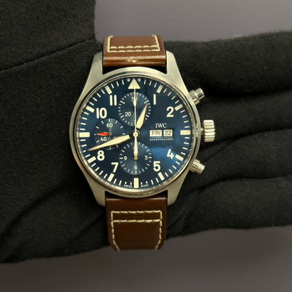 IWC Pilots 43mm Blue Dial Watch Ref# IW377714 - Happy Jewelers Fine Jewelry Lifetime Warranty