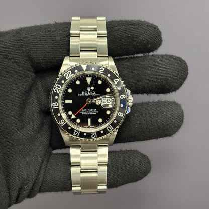 Rolex GMT-Master II 40mm Black Dial Watch Ref# 16700 - Happy Jewelers Fine Jewelry Lifetime Warranty