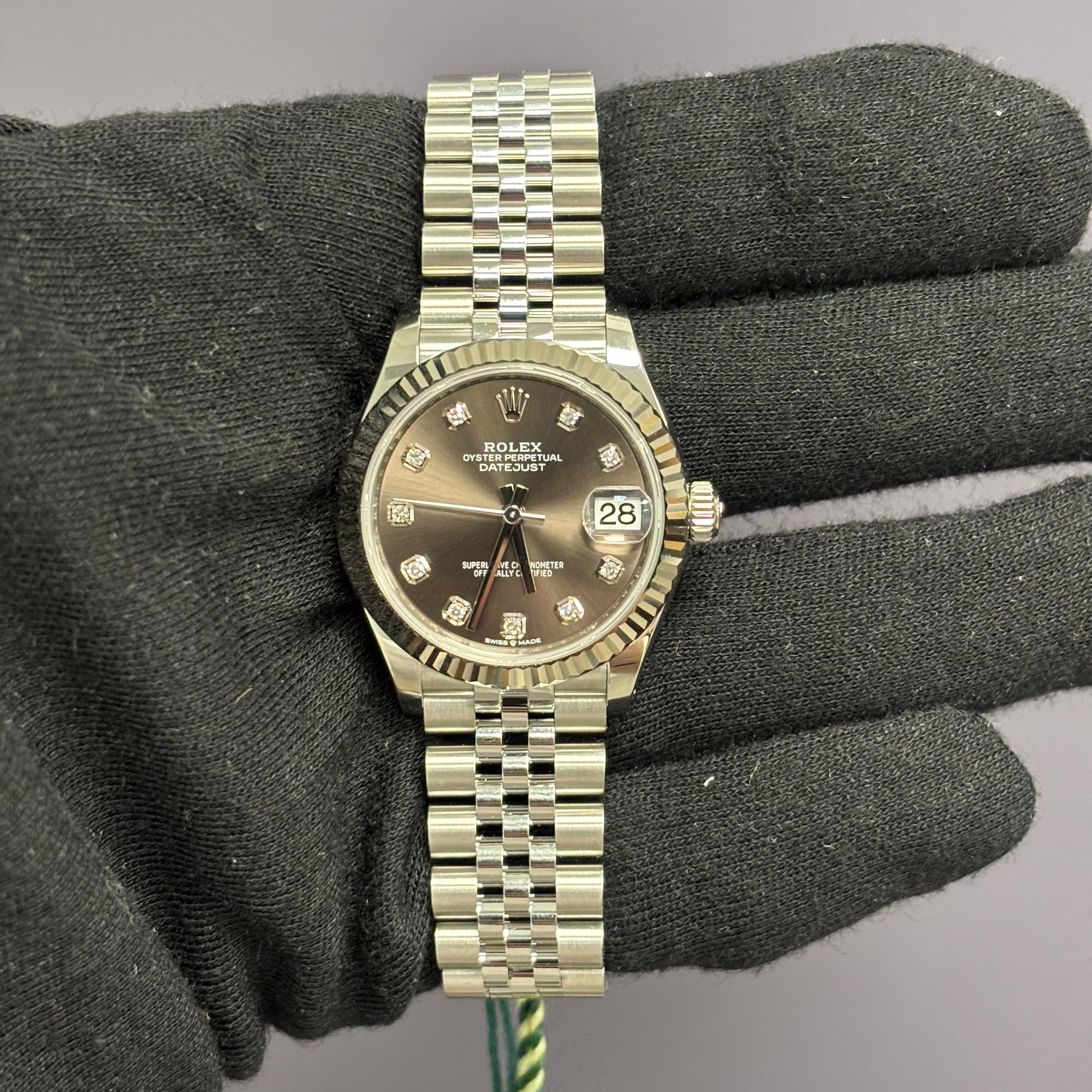 Rolex Datejust 31mm Grey Dial Watch Ref# 278274 - Happy Jewelers Fine Jewelry Lifetime Warranty