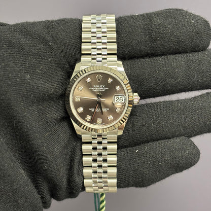 Rolex Datejust 31mm Grey Dial Watch Ref# 278274 - Happy Jewelers Fine Jewelry Lifetime Warranty