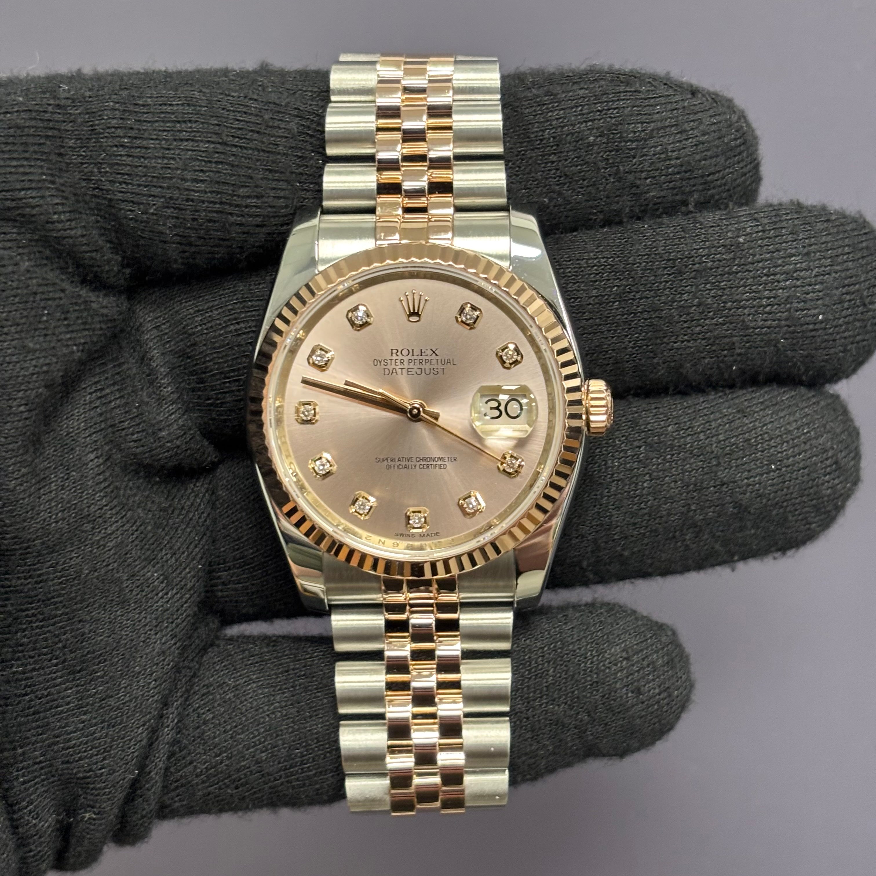 Rolex Datejust 36mm Pink Dial Watch Ref# 116231 - Happy Jewelers Fine Jewelry Lifetime Warranty