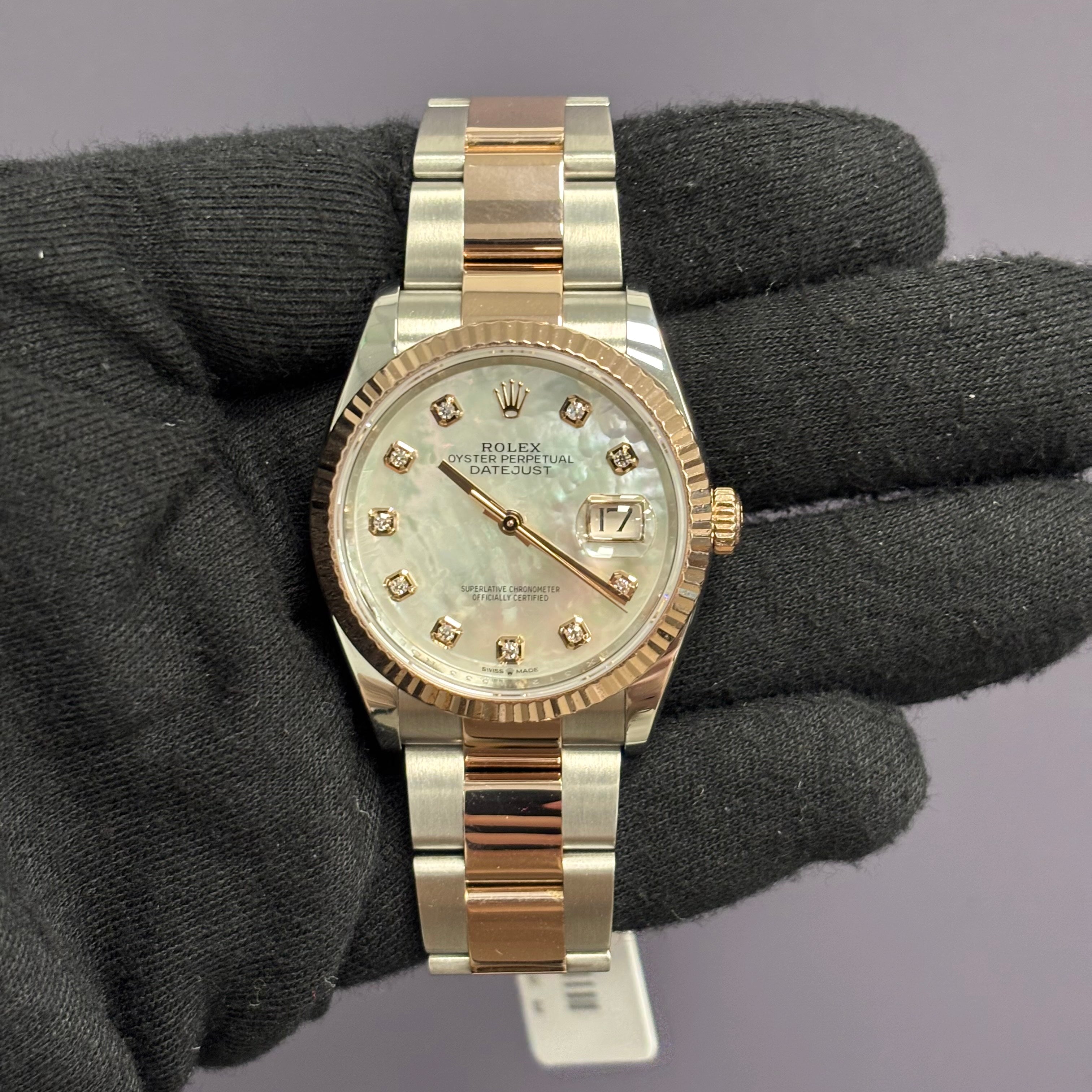 Rolex Datejust 36mm MOP Dial Watch Ref# 126231 - Happy Jewelers Fine Jewelry Lifetime Warranty