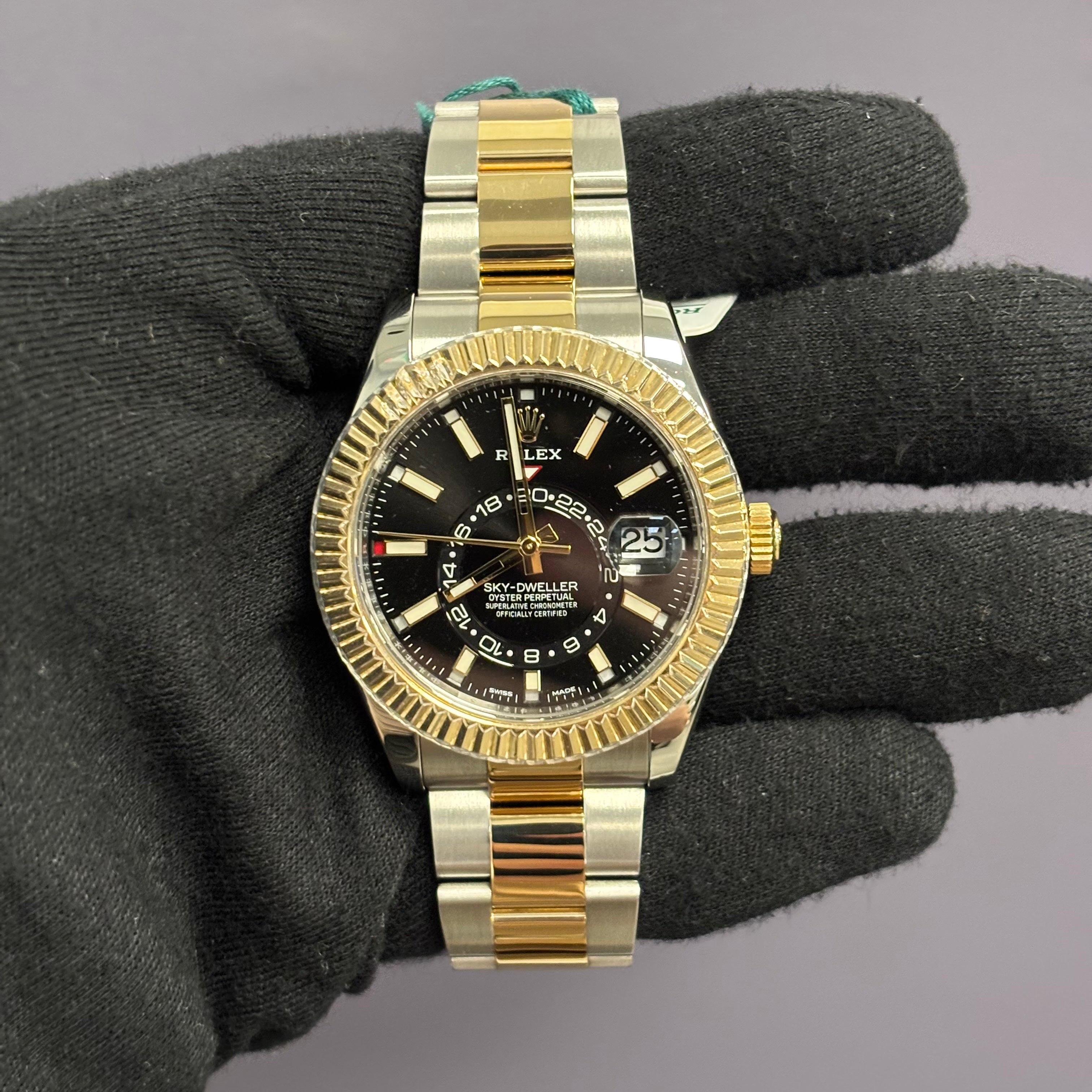 Rolex Sky-Dweller 42mm Black Dial Watch Ref# 326933 - Happy Jewelers Fine Jewelry Lifetime Warranty
