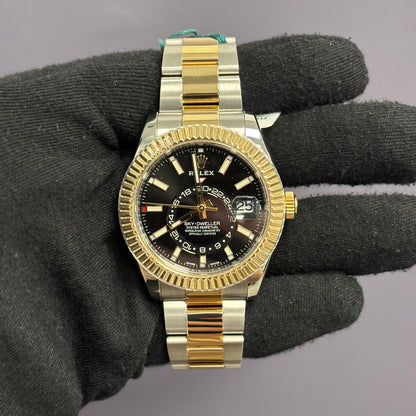 Rolex Sky-Dweller 42mm Black Dial Watch Ref# 326933 - Happy Jewelers Fine Jewelry Lifetime Warranty