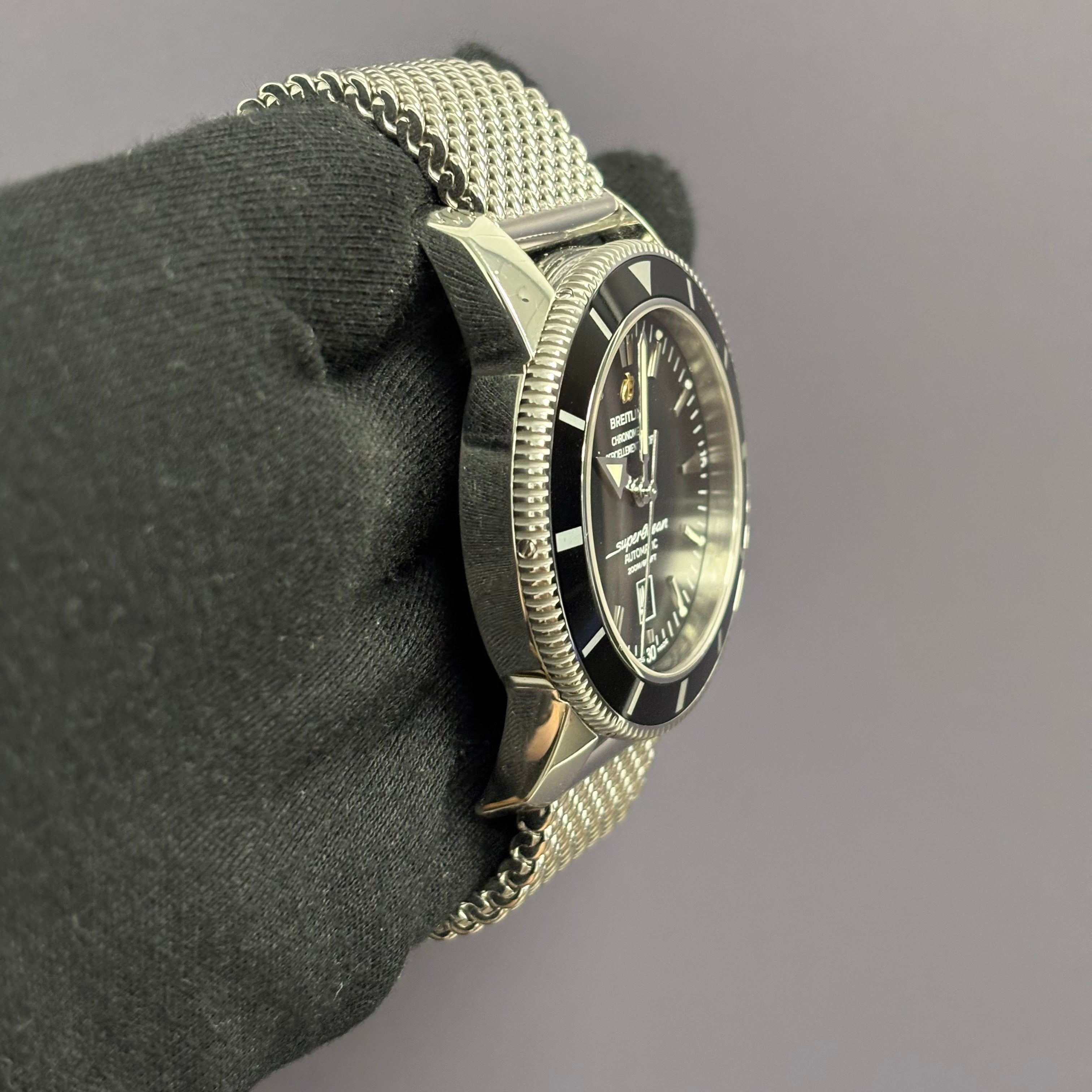 Breitling Superocean 46mm Black Dial Watch Ref# A1732024 - Happy Jewelers Fine Jewelry Lifetime Warranty