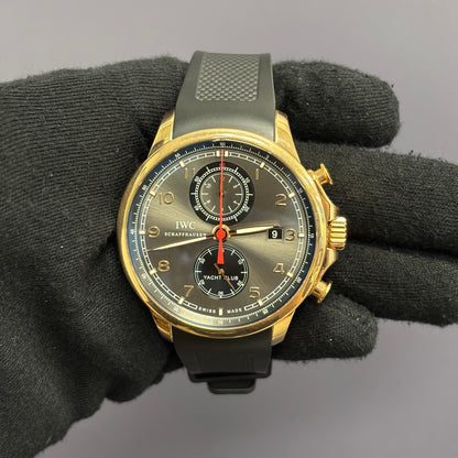 IWC Portuguese 45.5mm Grey Dial Watch Ref# IW390209 - Happy Jewelers Fine Jewelry Lifetime Warranty