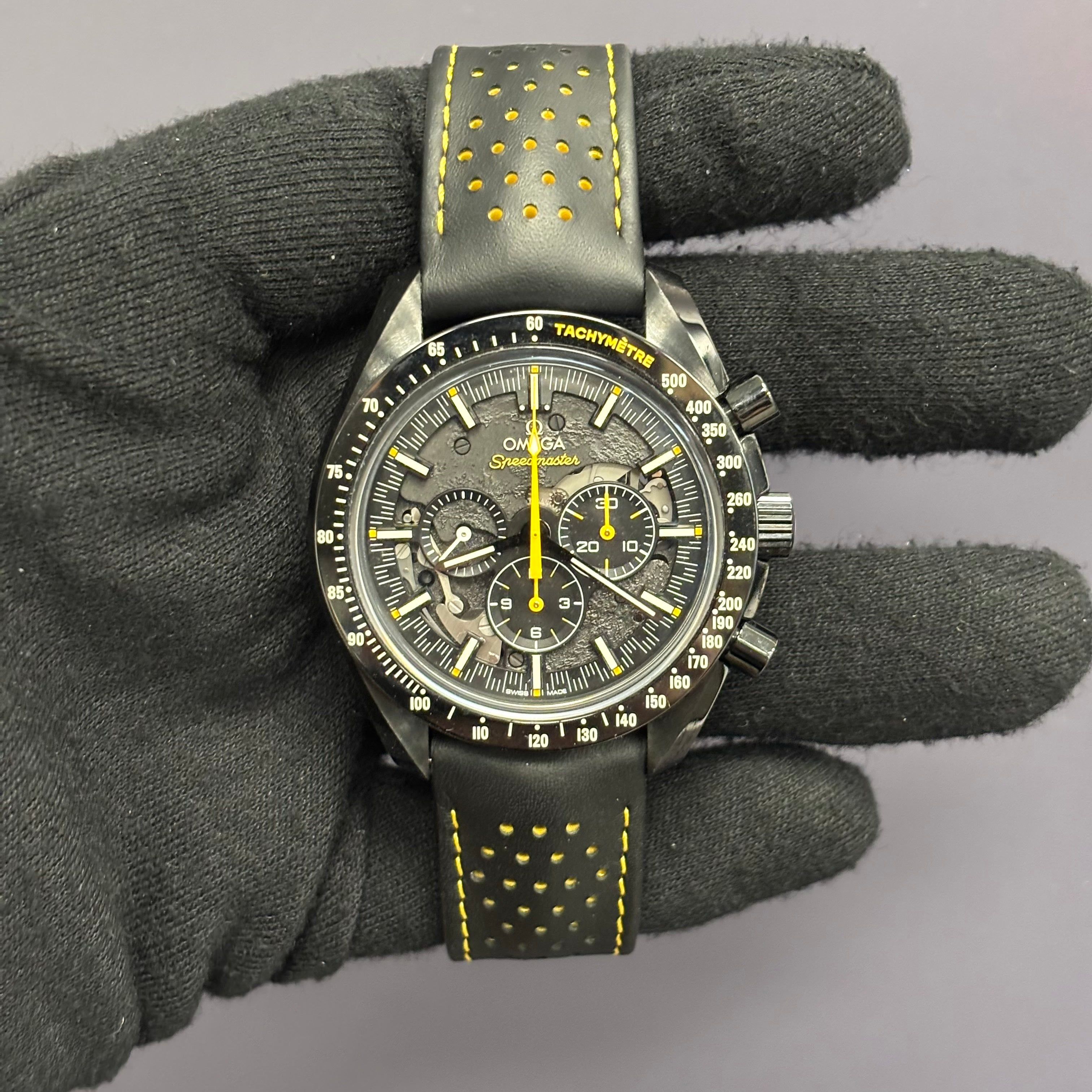Omega Speedmaster 44.25mm Black Dial Watch Ref# 311.92.44.30.01.001 - Happy Jewelers Fine Jewelry Lifetime Warranty