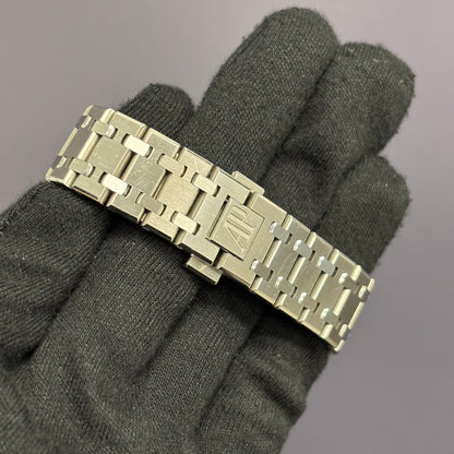 Audemars Piguet Royal Oak 33mm White Dial Ref# 67651ST.ZZ.1261ST.01 - Happy Jewelers Fine Jewelry Lifetime Warranty