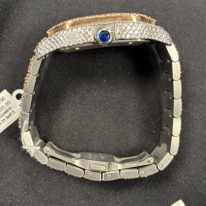 Cartier Santos 40mm Pave Dial Watch Ref# WSSA0018 - Happy Jewelers Fine Jewelry Lifetime Warranty