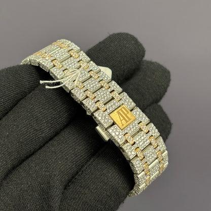 Audemars Piguet Royal Oak 41mm Pave Dial Watch Ref# 15400SR.OO.1220SR.01 - Happy Jewelers Fine Jewelry Lifetime Warranty