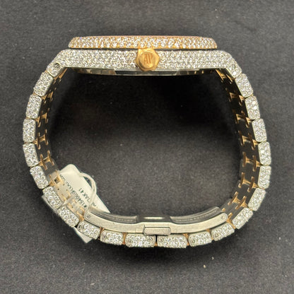 Audemars Piguet Royal Oak 41mm Pave Dial Watch Ref# 15400SR.OO.1220SR.01 - Happy Jewelers Fine Jewelry Lifetime Warranty