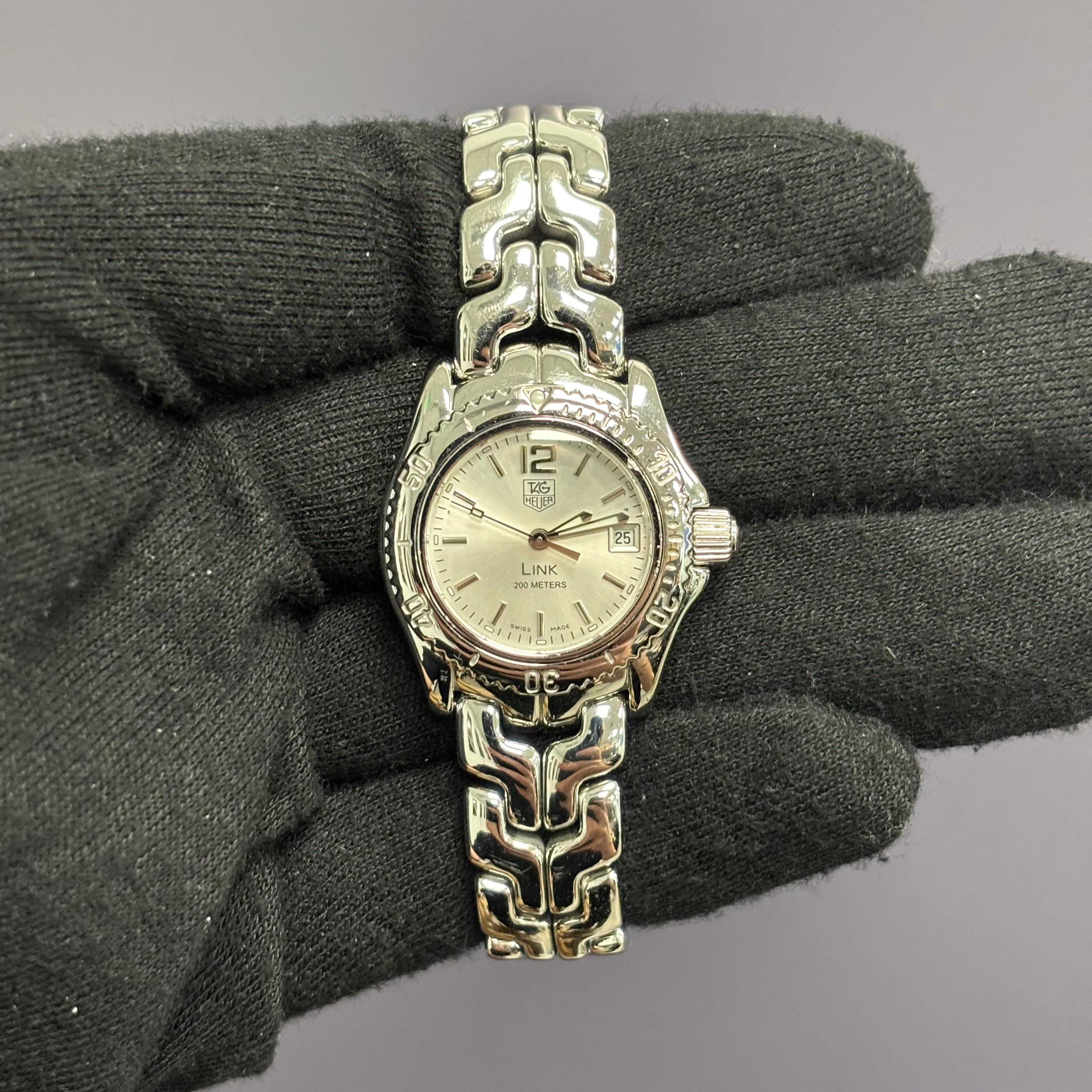 Tag Heuer Link 25mm Silver Dial Watch Ref# WT1416 - Happy Jewelers Fine Jewelry Lifetime Warranty