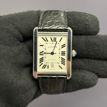 Cartier Tank 31mm White Dial Watch Ref# W5200027 - Happy Jewelers Fine Jewelry Lifetime Warranty