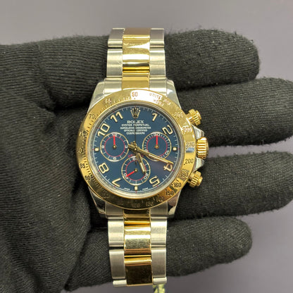 Rolex Daytona 40mm Blue Dial Watch Ref# 116523 - Happy Jewelers Fine Jewelry Lifetime Warranty