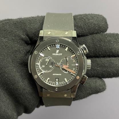 Hublot Classic Fusion 45mm Black Dial Watch Ref# 521.CM.1171.RX - Happy Jewelers Fine Jewelry Lifetime Warranty