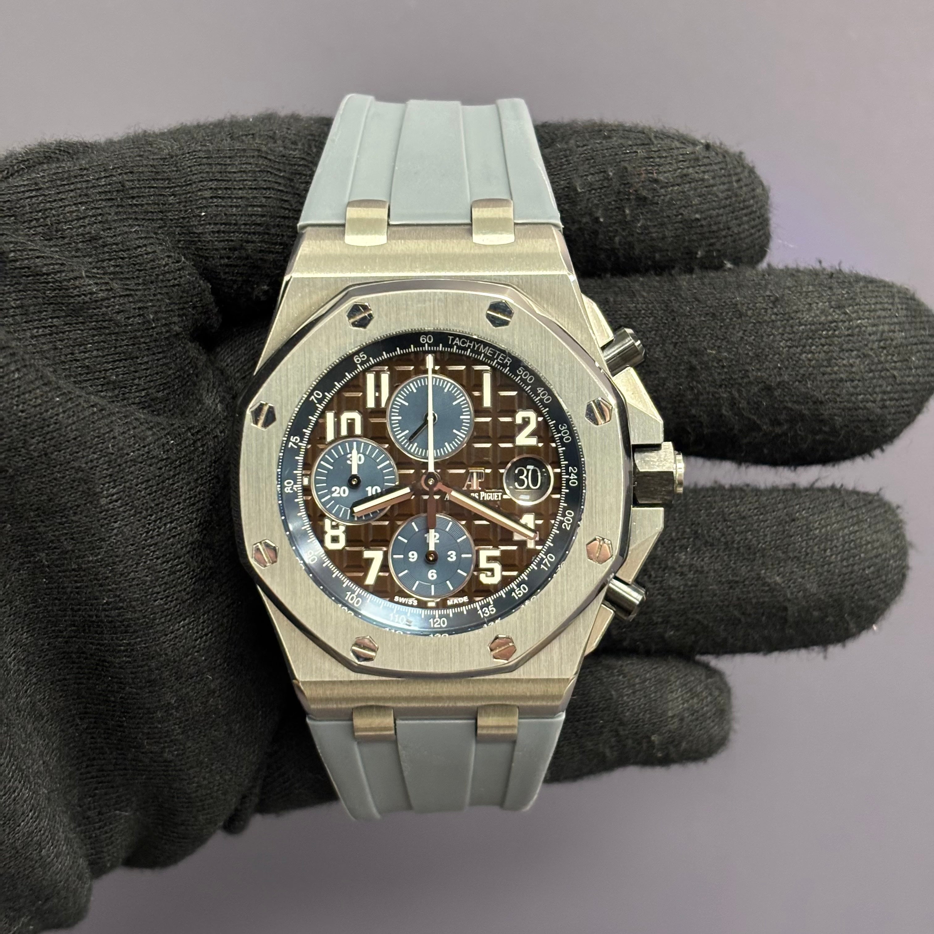 Audemars Piguet Royal Oak 42mm Brown Dial Watch Ref# 26470ST.OO.A099RC.01 - Happy Jewelers Fine Jewelry Lifetime Warranty