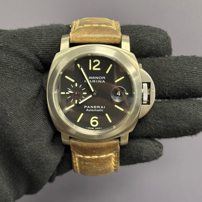 Panerai Luminor 44mm Black Dial Watch Ref# PAM00240 - Happy Jewelers Fine Jewelry Lifetime Warranty