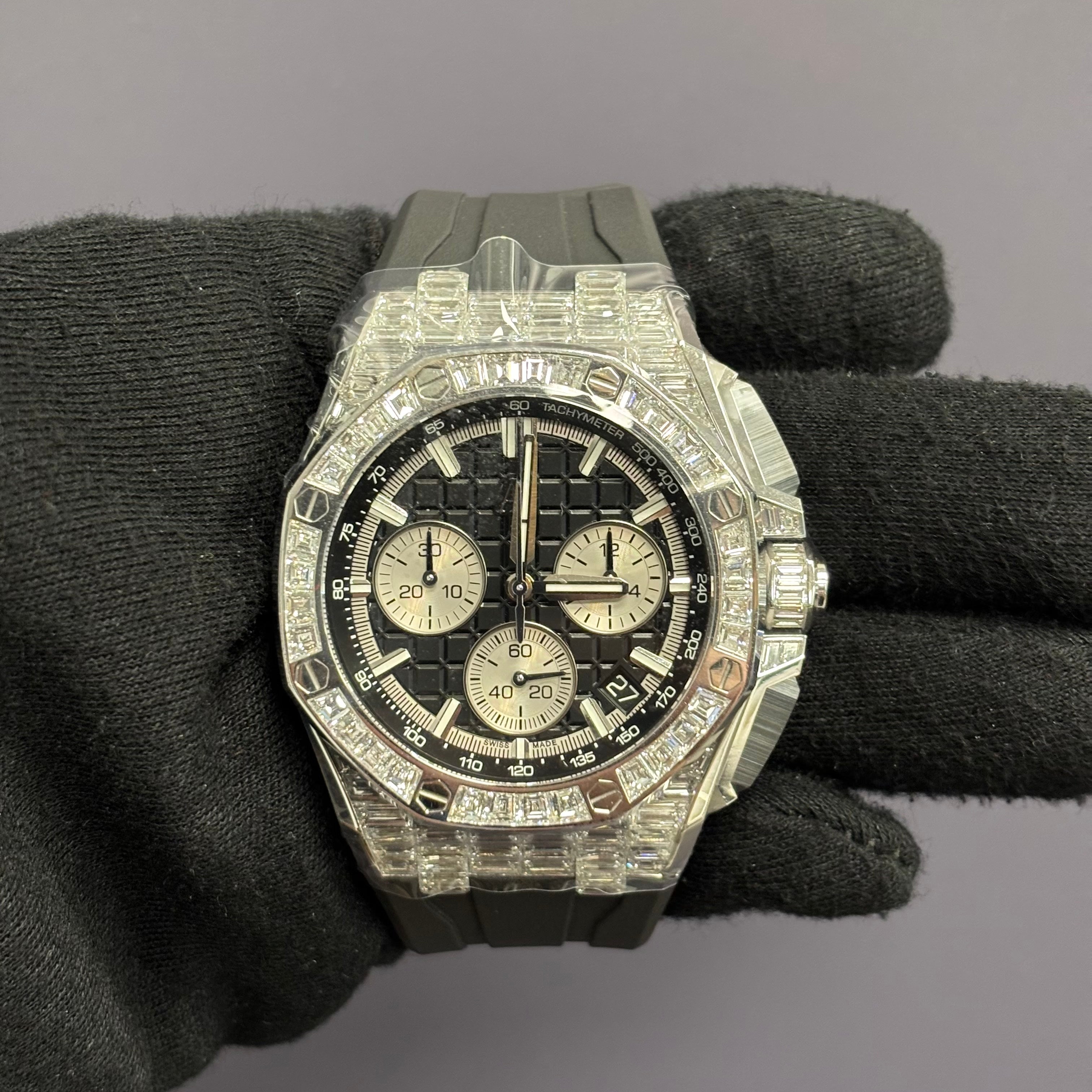 Audemars Piguet Royal Oak 43mm Black Dial Watch Ref# 26425BC.ZZ.D002CA.01 - Happy Jewelers Fine Jewelry Lifetime Warranty