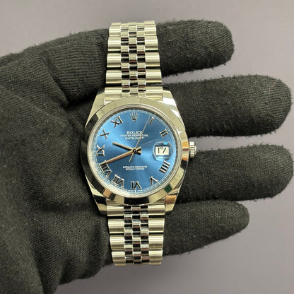 Rolex Datejust 41mm Blue Dial Watch Ref# 126300 - Happy Jewelers Fine Jewelry Lifetime Warranty