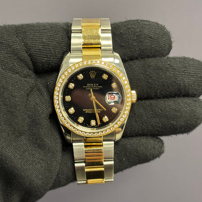 Rolex Datejust 36mm Black Dial Watch Ref# 116203 - Happy Jewelers Fine Jewelry Lifetime Warranty