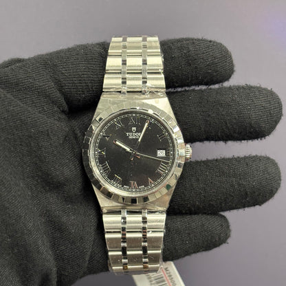 Tudor Royal 38mm Black Dial Watch Ref# 28500 - Happy Jewelers Fine Jewelry Lifetime Warranty