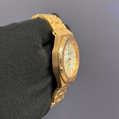 Audemars Piguet Royal Oak 41mm White Dial Watch Ref# 15400OR.OO.1220OR.02 - Happy Jewelers Fine Jewelry Lifetime Warranty