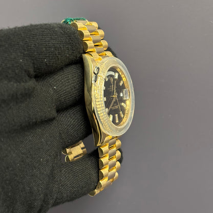 Rolex Day-Date 40mm Black Dial Watch Ref# 228238 - Happy Jewelers Fine Jewelry Lifetime Warranty