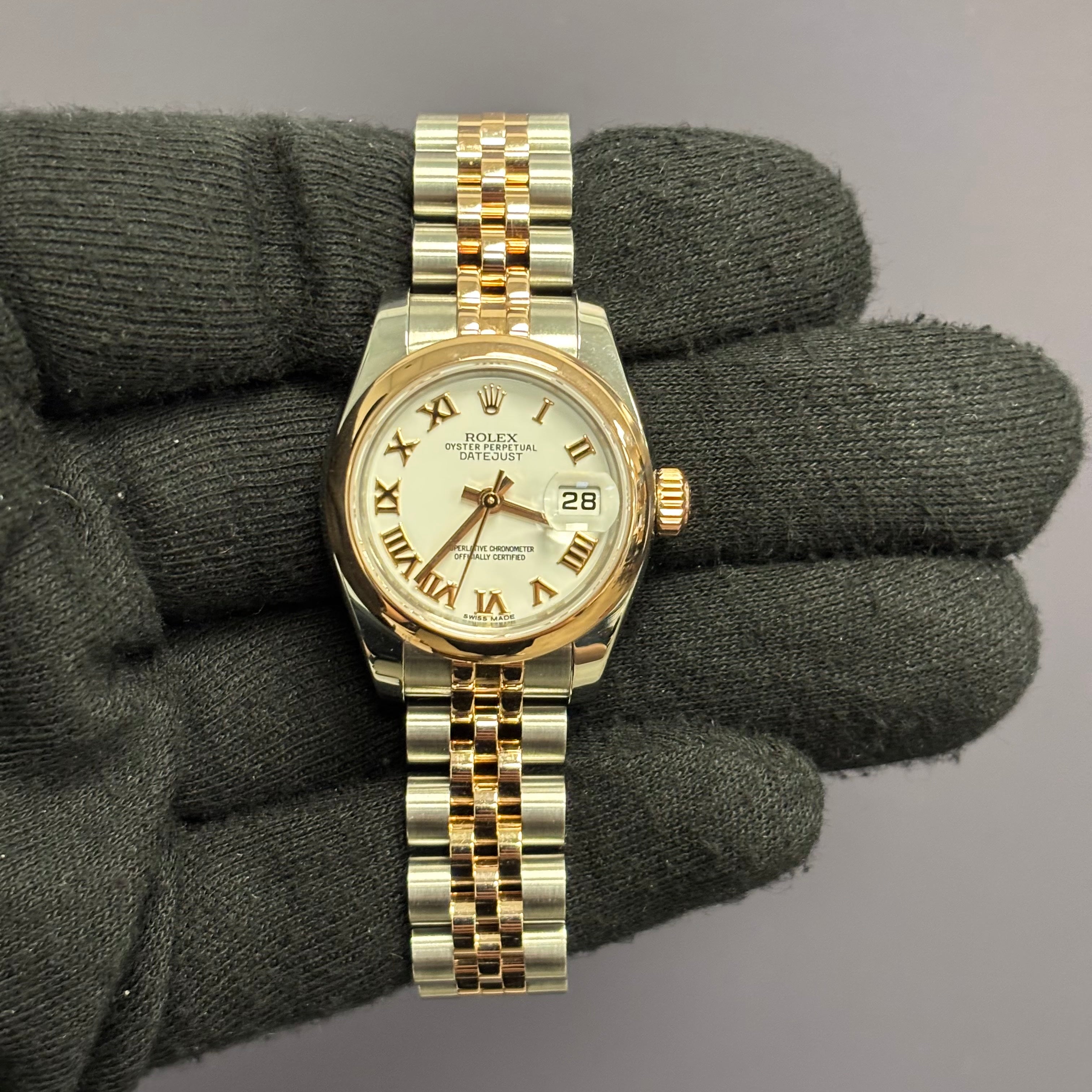 Rolex Datejust 26mm White Dial Watch Ref# 179161 - Happy Jewelers Fine Jewelry Lifetime Warranty