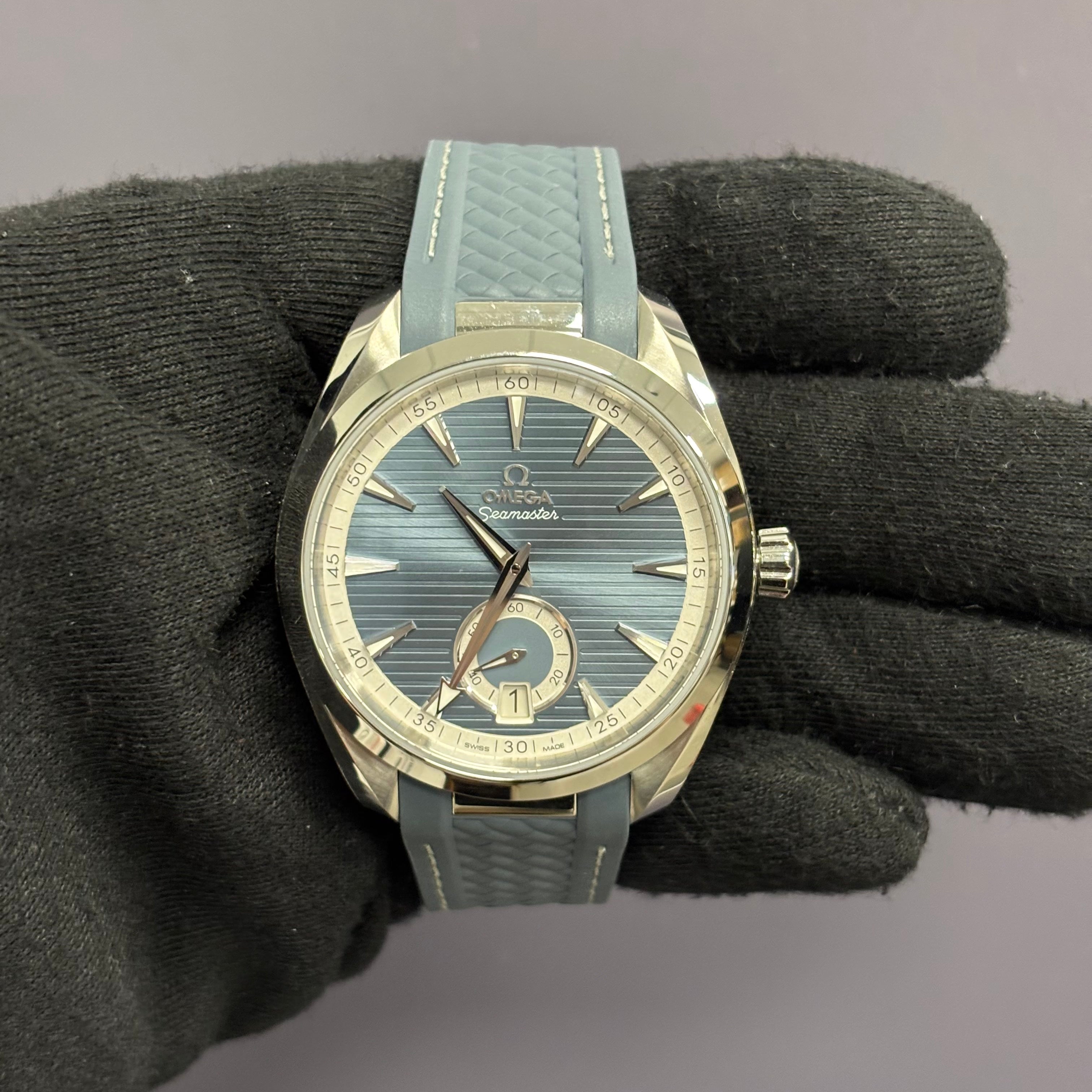 Omega Seamaster 41mm Blue Dial Watch Ref# 220.12.41.21.03.005 - Happy Jewelers Fine Jewelry Lifetime Warranty