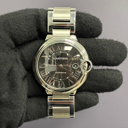 Cartier Ballon Bleu 42mm Black Dial Watch Ref# WSBB0003 - Happy Jewelers Fine Jewelry Lifetime Warranty