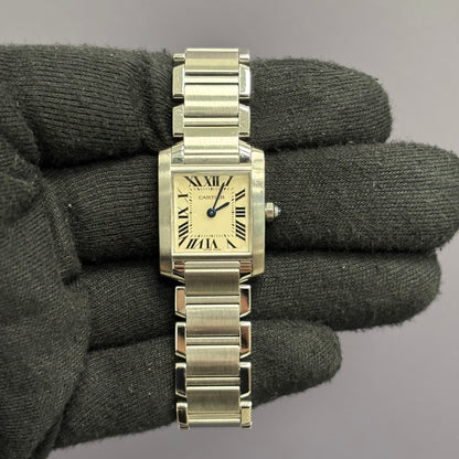 Cartier Tank 20mm Ivory Dial Watch Ref# W51008Q3 - Happy Jewelers Fine Jewelry Lifetime Warranty