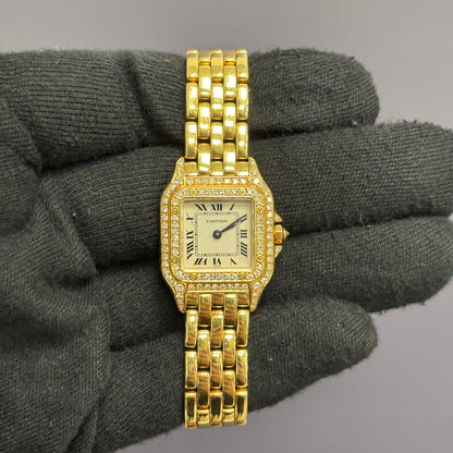 Cartier Panthere 22mm Ivory Dial Watch Ref# WF3070B9 - Happy Jewelers Fine Jewelry Lifetime Warranty