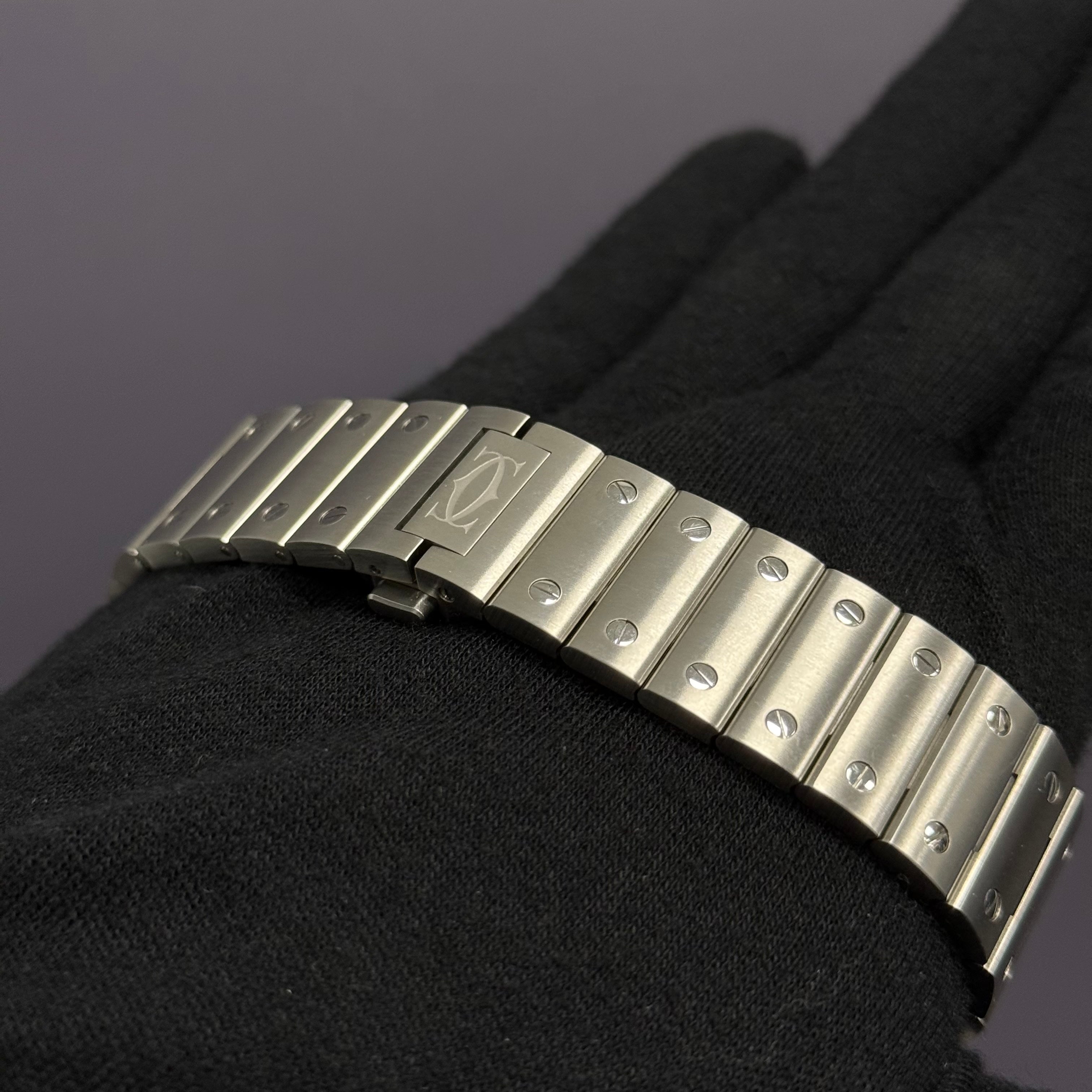 Cartier Santos 39.8mm Brown Dial Watch Ref# WSSA0064 - Happy Jewelers Fine Jewelry Lifetime Warranty