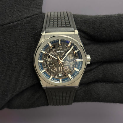 Zenith Defy 41mm Openwork Dial Watch Ref# 95.9000.670/78.R782 - Happy Jewelers Fine Jewelry Lifetime Warranty